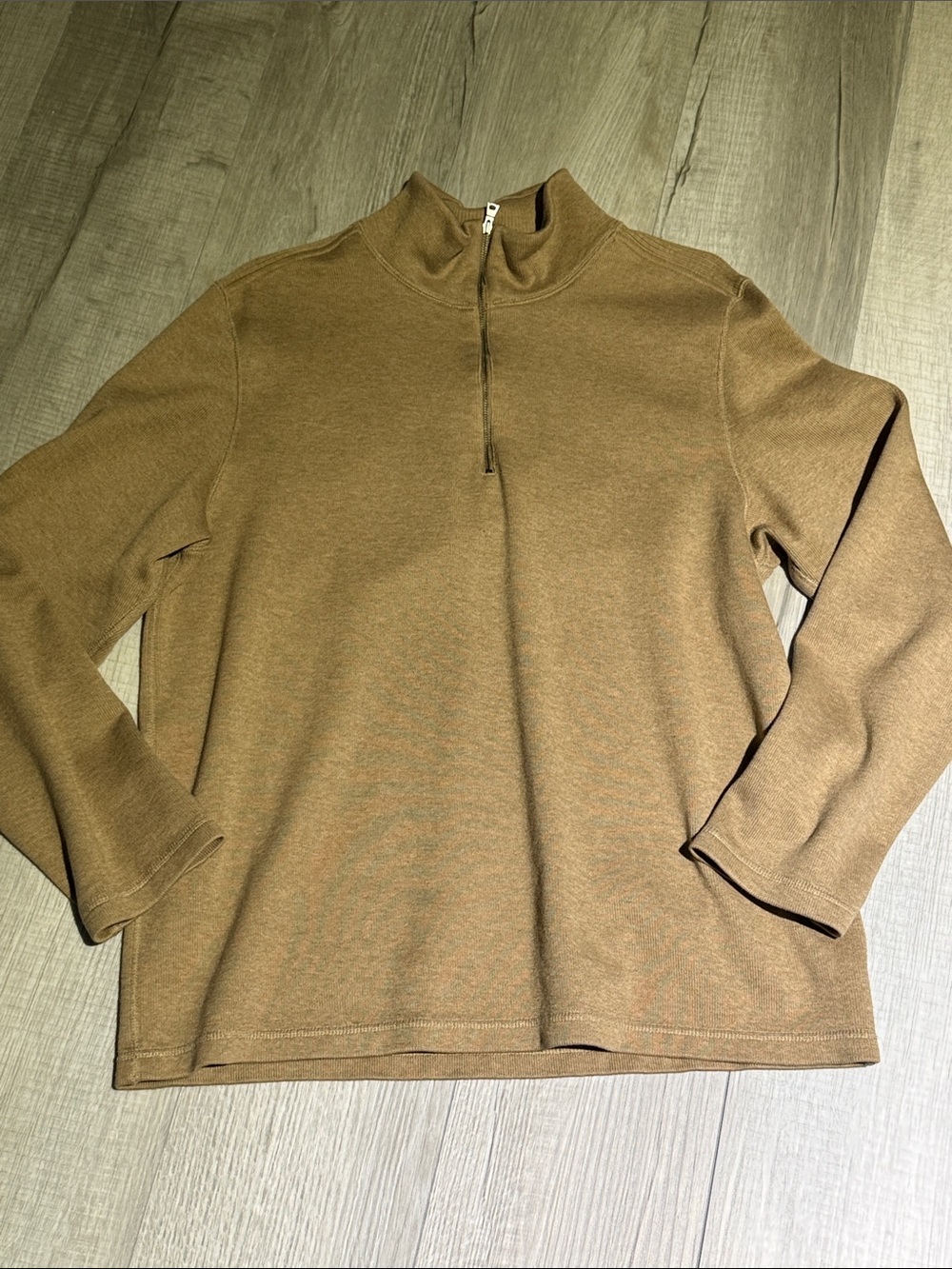 Banana Republic Men's Half-Zip Pullover - Camel Brown